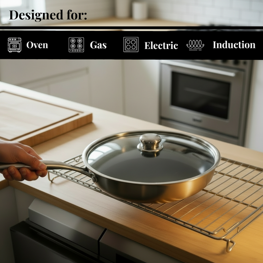 Hammered Titanium Pan